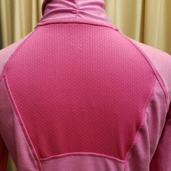 C9 Champion Heather Pink 1/4 Zip Semi Fitted Jacket Long Sleeve Thumb Hole Small - Picture 8 of 10